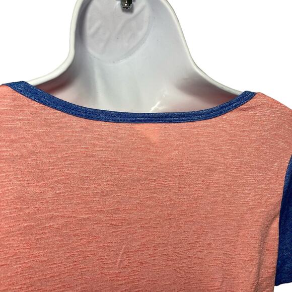 NWT LuLaRoe Pink Classic T Shirt Top Color Block Flowy Short Sleeve Womens Small - Picture 15 of 15